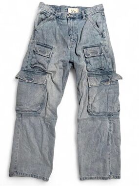 Urban Outfitters BDG Light Wash Baggy Cargo Jeans - Relaxed Fit